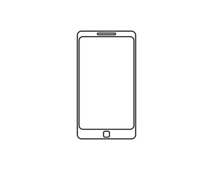 Smart phone line art