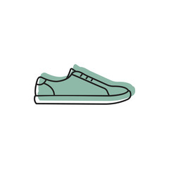 Sneaker icon. Doodle illustration of Sneaker vector icon for web and advertising