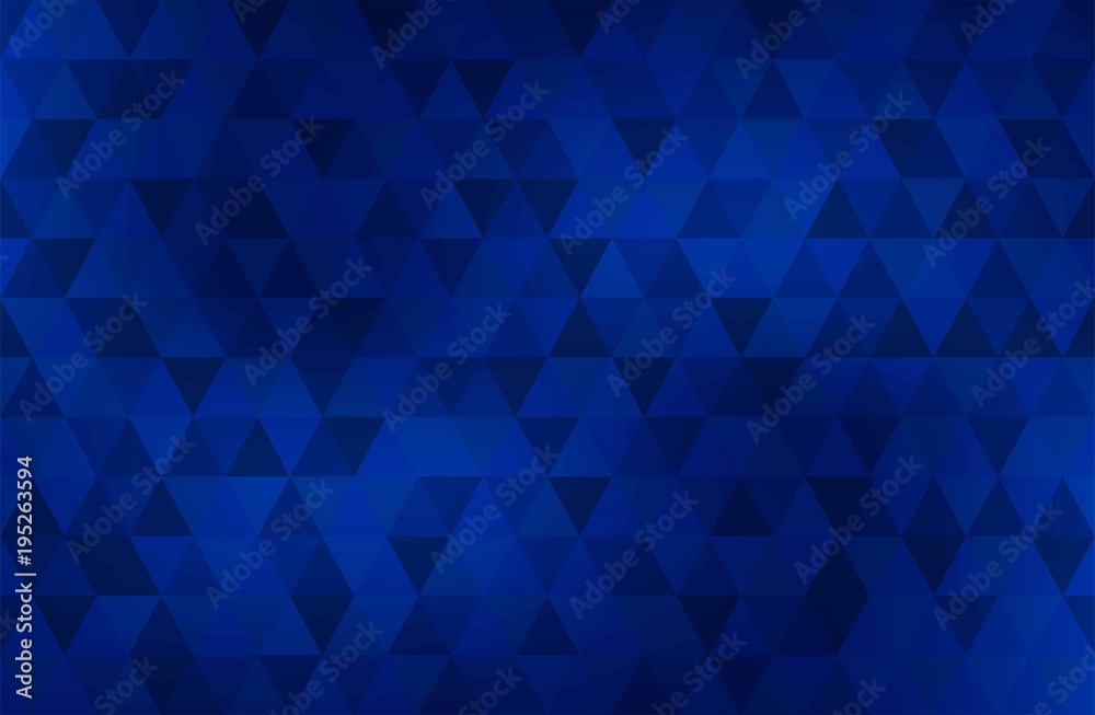 Poster seamless triangle pattern. geometric abstract texture background. blue color. vector illustration