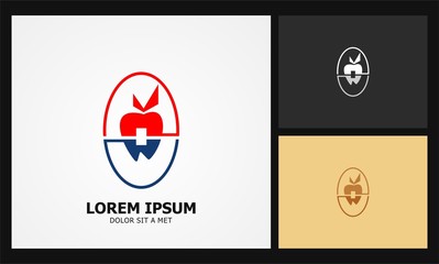 icon dental fruit logo