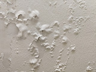 Peeling paint wall from water leakage