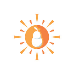 Fruit Sun Logo Icon Design