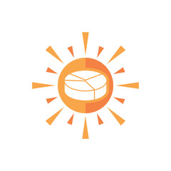 Analytic Sun Logo Icon Design