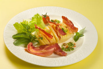  Salada de Batata com bacon