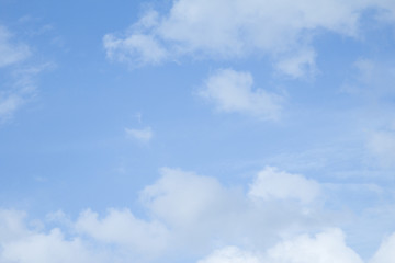 Many clouds on blue sky look seem to be background.