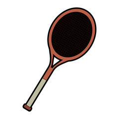Tennis racket isolated vector illustration graphic design