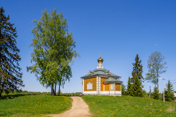 Church of St. Nicholas near the source of the Volga, Russia