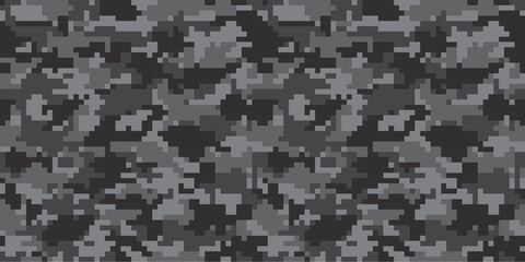 Digital camouflage background. Seamless pattern.Vector. 迷彩パターン