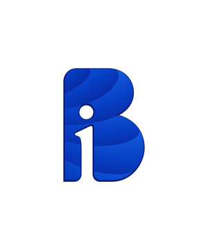 recommend clip art: initial letter logo letter b with negative space