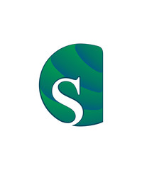 initial letter logo letter c with negative space