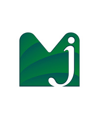 initial letter logo letter m with negative space