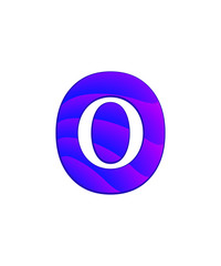 initial letter logo letter o with negative space