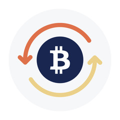 Bitcoin Flat Graphic Design