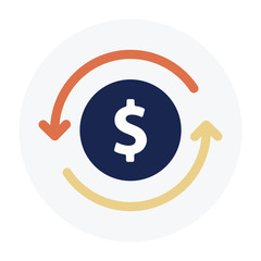 Dollar sign Flat Graphic Design