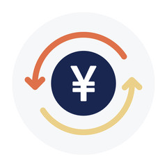 Obraz premium Yen sign Flat Graphic Design