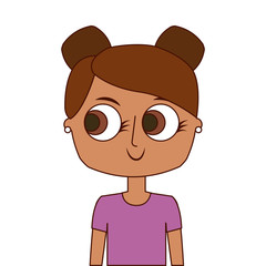 Obraz premium happy cute teen girl daughter cartoon
