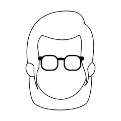 Faceless woman with glasses icon vector illustration graphic design
