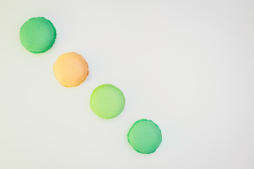 Assorted sweet pastel color macaroons