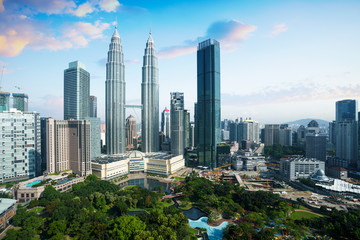 Fototapeta na wymiar Kuala Lumpur city skyline, Malaysia