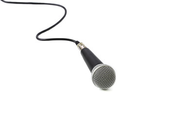 Microphone isolated on white background