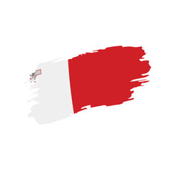 Malta flag, vector illustration