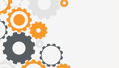 Background template with colorful gears