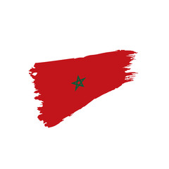 Morocco flag, vector illustration