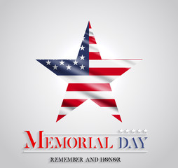 Memorial day vector design. Honoring all who served banner for the memorial day.