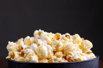 Freshly peeled ceramic bowl piled up.