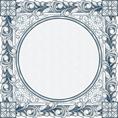 Vintage decorative frame