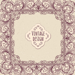 Decorative ornate vintage design