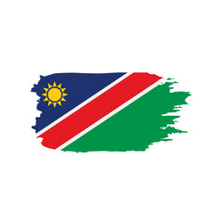 Namibia flag, vector illustration