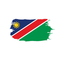 Namibia flag, vector illustration