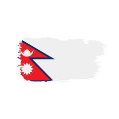 Nepal flag, vector illustration