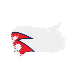 Nepal flag, vector illustration