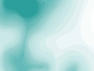 Abstract green and white topographic contours lines of mountains. Topography map art curve line drawing background with copy space. Paper layer vector illustration.