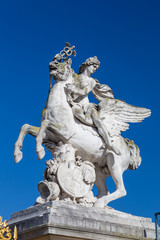 The statue of Mercury riding Pegasus in Paris