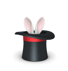 Rabbit in magic hat