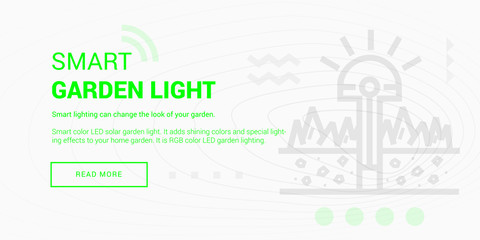 Fototapeta premium Smart Garden Light banner