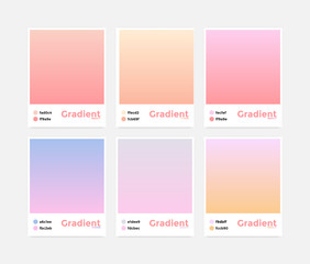 Universal set vector modern gradient