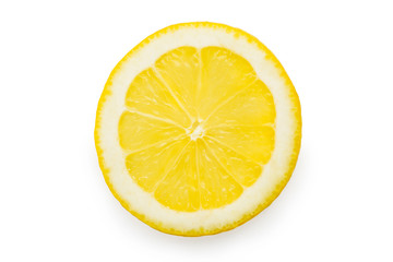 slice of lemon. isolated
