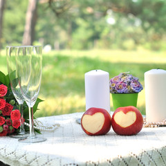 Wedding decor. wedding table