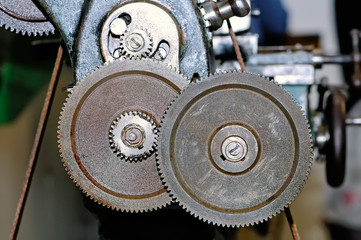 Rusty gears of the old industrial mechanism