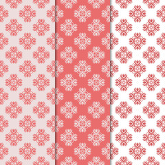 Floral backgrounds with colored seamless pattern