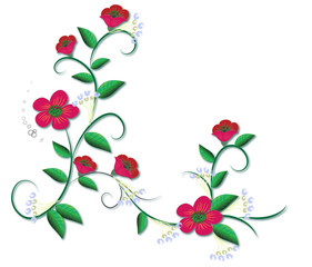 vector floral border..