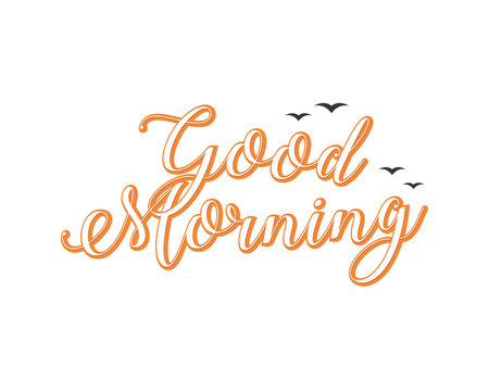 good morning typography typographic creative writing text image 1