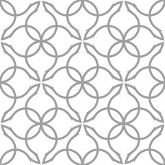 Naklejka premium Light gray geometric seamless ornament