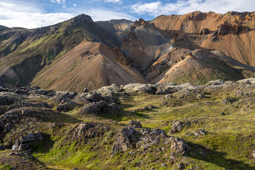 Volcanic mountains of Landmannalaugar in Fjallabak Nature Reserve. Iceland