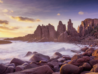 Magical light for the sunset over the Pinnacles on Phillip Island.