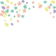 Confetti Background Pattern. Puzzle pieces and big ideas design, vector illustration graphic

